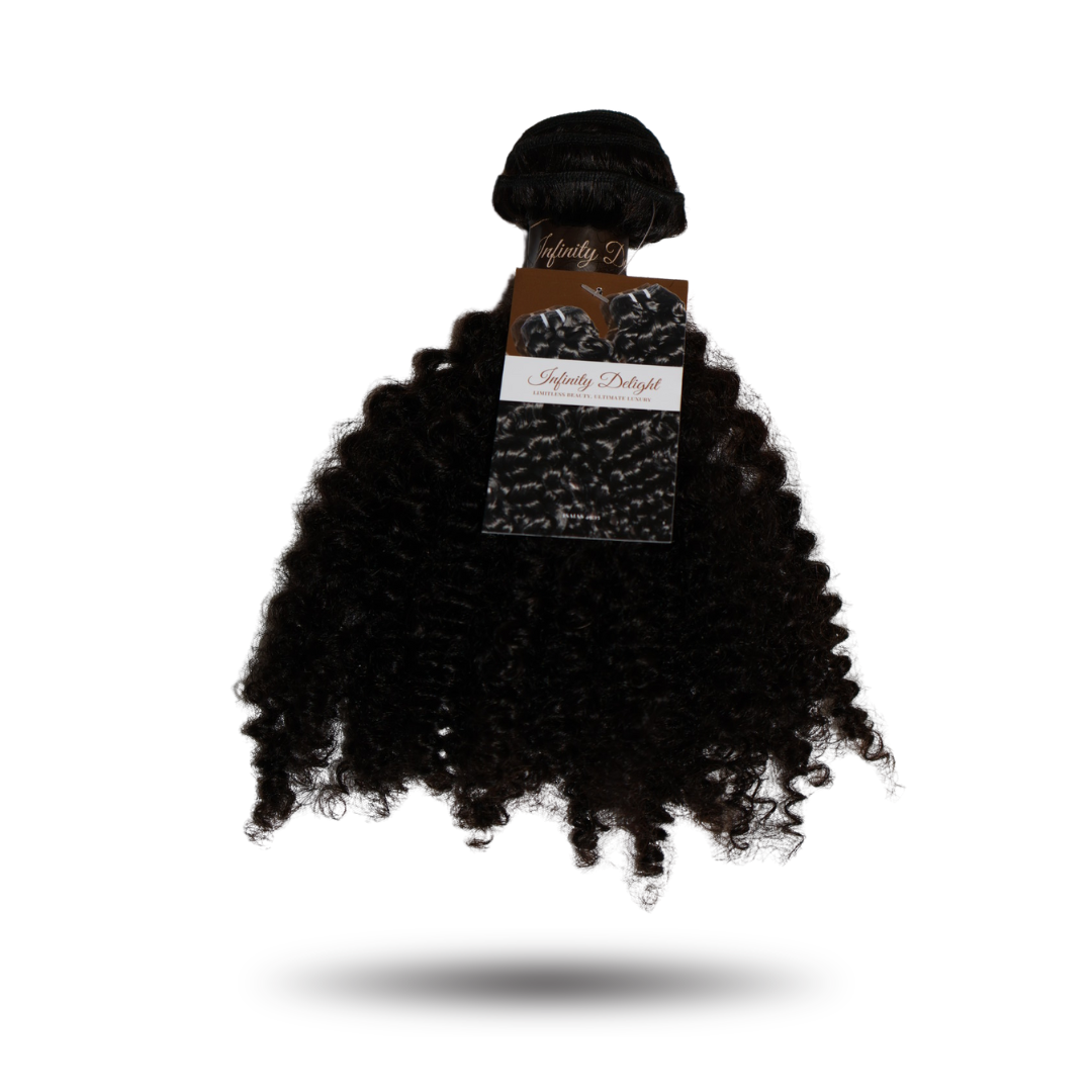 Virgin Kinky Curly Bundle # 1B