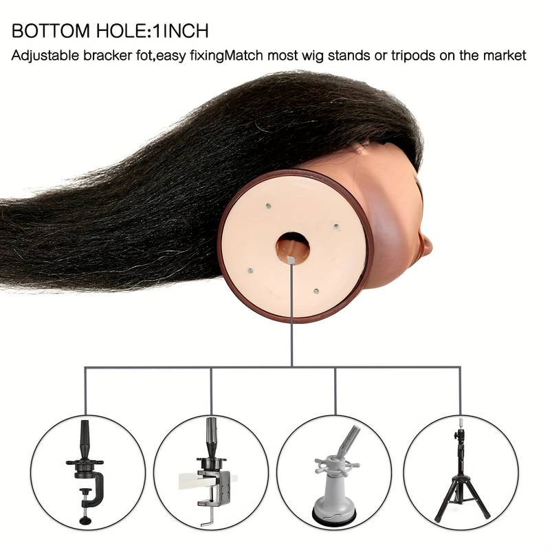 Praktisch Mannequin hoofd - Zeer handig om op te oefenen!