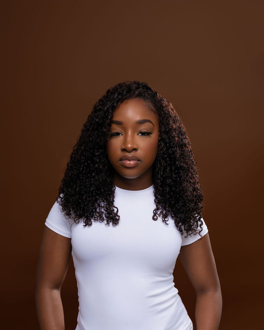 Virgin Hair Spanish Curly Bundle # 1B